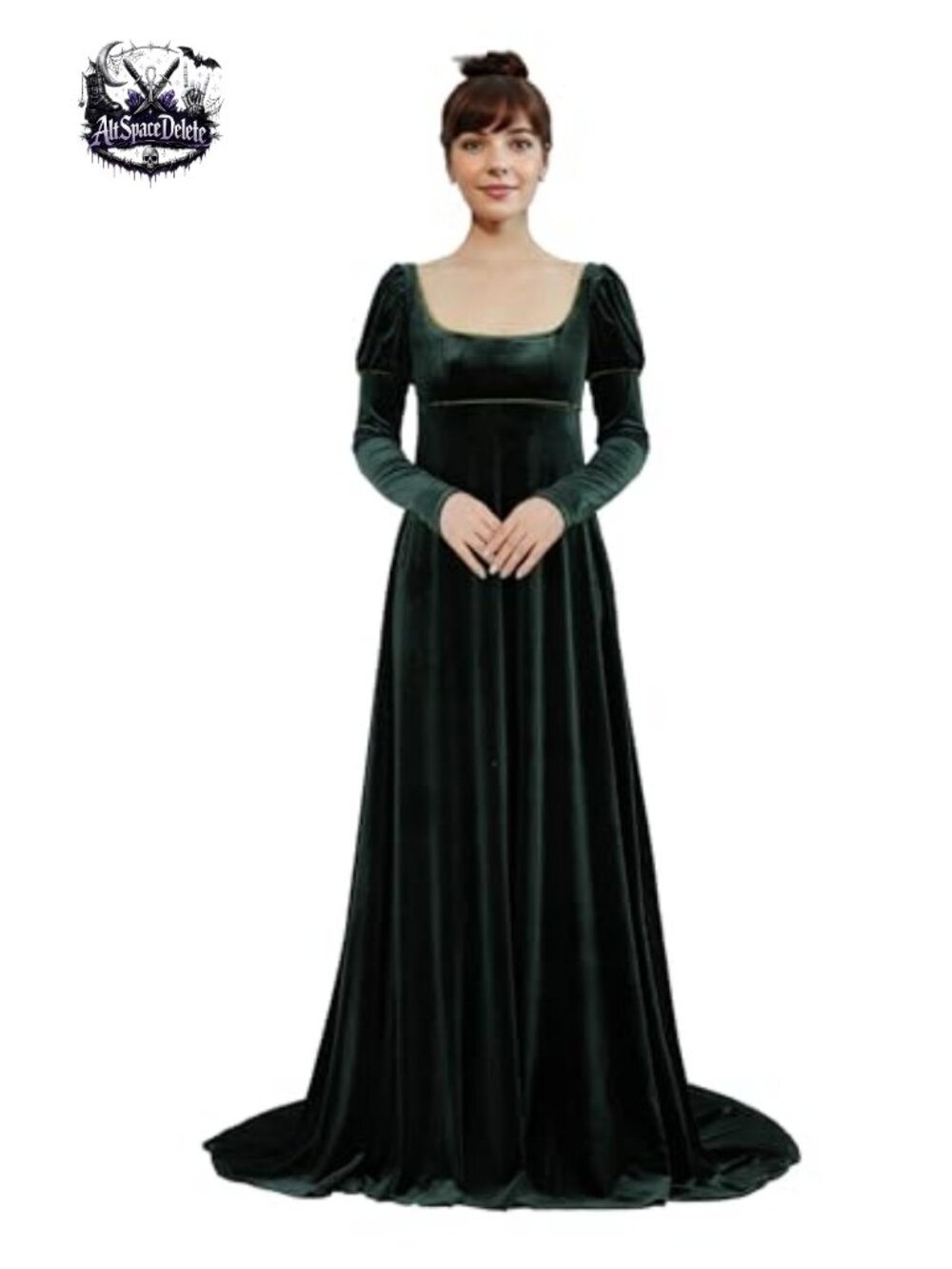 Women's Medieval Renaissance Dress Velvet Cosplay Costume